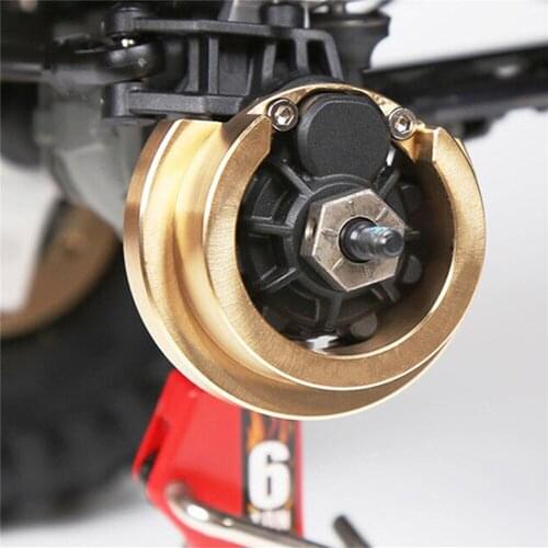 2pcs Brass Counterweight Balance Weight Portal Drive Housing for 1/10 TRAXXAS TRX4 RC Car Parts Accessories