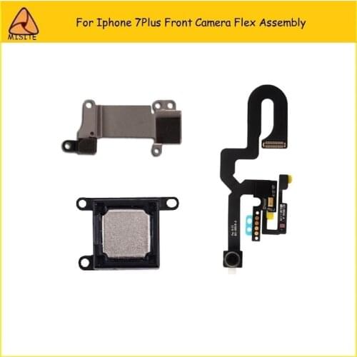 20PCS/LOT Pholne Camera flex For iPhone 7Plus 7P 5.5'Sensor Front Camera Flex Cable Assembly Earpiece Speaker+Metal Bracket