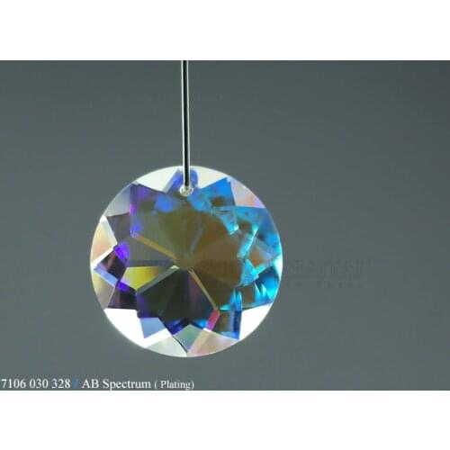 30mm Colorful Mandala Crystal Chandelier Pendant Accessories Flycatcher Rainbow Maker Crystal Prism Pendant Crystall Sunflower