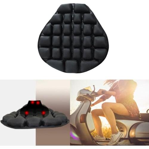 Shock Absorption Air Motorcycle Seat Cushion Ride Seat Pad Large for Cruiser
