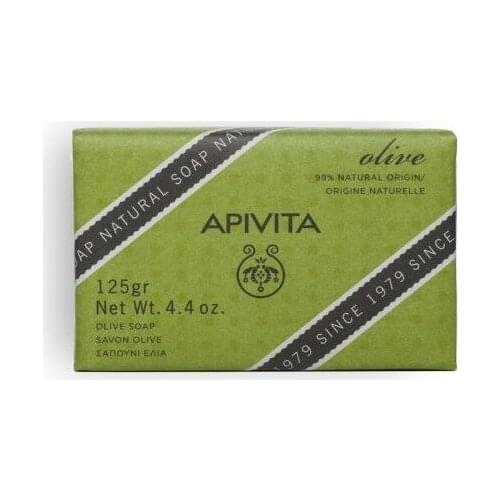 APIVITA-olive and geranium and organic soap bar 99% NATURAL origin (125 GR)