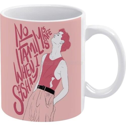 No Family Is Safe When I Sashay White Mug Custom Printed Funny Tea Cup Gift Personalised Coffee Mug Perfume Genius Music Music