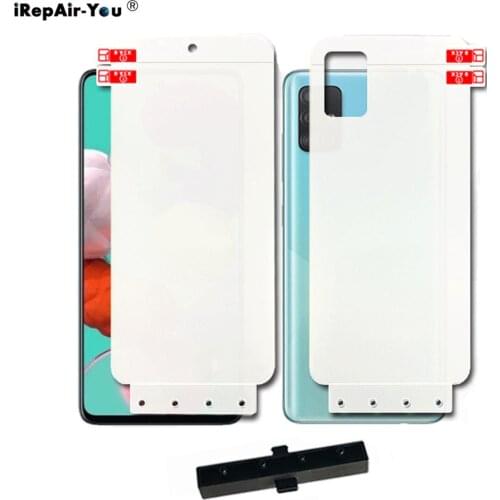 2PCS 25D Front Rear Soft Hydrogel Screen Protector For Samsung Galaxy A51 A71 A52 A72 A32 A41 A31 Full Cover Gel Protective Film