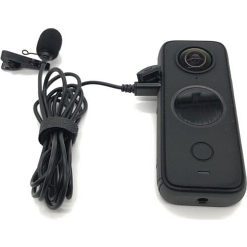 Mini Type-C Lavalier Microphone Insta360 ONE X2 Camera External Wired Recording Microphone Mic for Insta360 ONE X2 Accessories