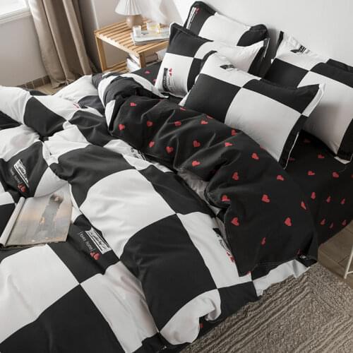 Cartoon Fox Printed Bed Cover Set Girl Boy Kids Duvet Cover Adult Child Bed Sheet and Pillowcase Comforter Bedding Set 61079