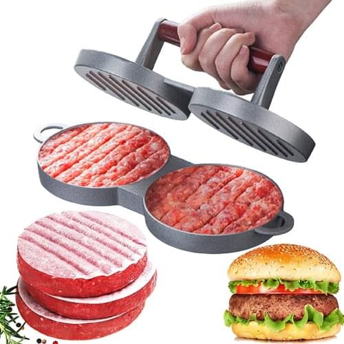 Round Shape Hamburger Press Aluminum Alloy Hamburger Meat Beef Grill Burger Press Kitchen Food Mold Kichen Tool for Cooking