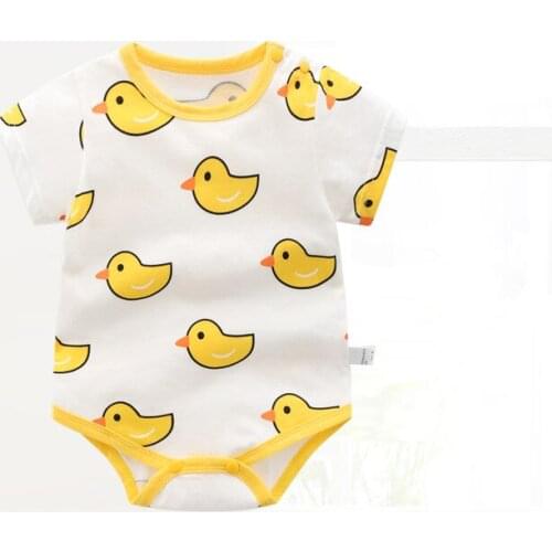 H9998 Summer Baby Rompers Boys Girls Jumpsuits Newborn Short sleeve Baby Climbing Clothes Baby Romper Infant Costumes Pajamas