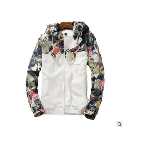 30pcs/lot european style man hooded trench male print winter windbreaker coat