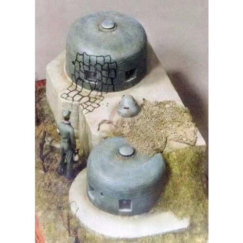 German resin large bunker of World War II Secret Castle (without figures and ground)