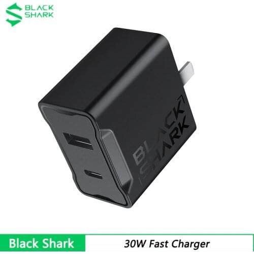 2021 New Original Black Shark Dual Port 30W Fast Charger For Black Shark 3 3 Pro Foldable Fast Charger