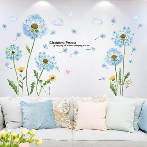 Wallpaper wallpaper self-adhesive romantic flower wall sticker living room TV sofa background wall sticker bedroom bedside