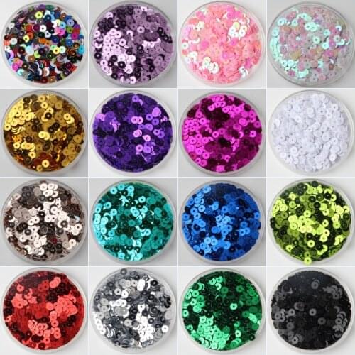 Sequin 3mm 4mm 5mm 6mm Flat Round Loose Sequins Paillette Wedding Party Sewing Garment Craft DIY Accessries Craft Decoration 25g