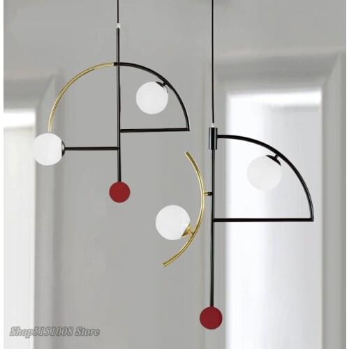 Post-modern Pendant Lights Simple Designer Creative Iron Pendant Lamps Restaurant Bedroom Living Room Home Decor Light Fixtures