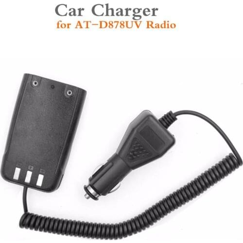 Walkie Talkie Car Charger Eliminator for AT-D878UV AT-D868 DMR Digital Analog walkie talkie Dual Band GPS APRS Two Way Radio