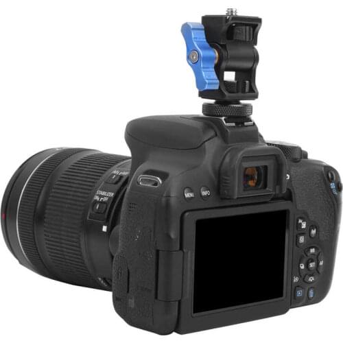 Portable Alloy Cold Shoe Ballhead Monitor Bracket Multi-function Adapter Equipment Black Cold Shoe Ballhead