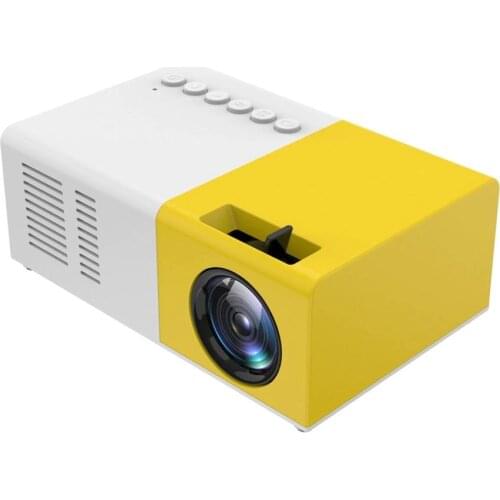 J9 Mini Portable Projector Support HDMI-compatible AV USB HD 1080p Video Media Player LED Mini Projector Home Theater PC Laptop