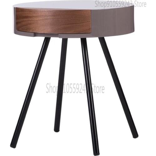 Nordic Bedside Table Creative Round Corners A Few Sides Sofa Side Table Modern Minimalist Small Side Cabinet Bedroom Bedside Sto