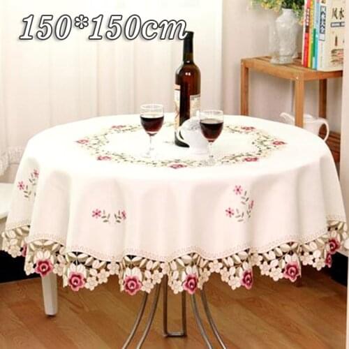 3 Size Table Cover Cloth Tablecloth Round/Sqare Tablecloth Wedding Home Party Hotel Banquet Modern Decorations