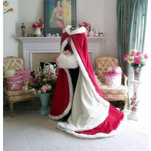 Keep warm in winter wedding cape Halloween robe coat Medieval Shawl cloak