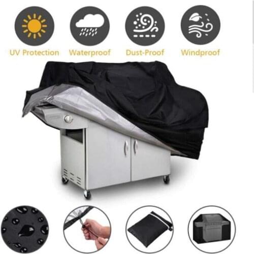 Waterproof BBQ Grill Cover Outdoor Rain Grill Anti Dust Protector For Gas Charcoal Electric Barbecue Accessories Outdoor Garden