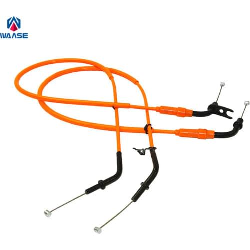 Waase 2pcs Throttle Cable Steel Wire For Kawasaki Z1000 2014 2015 2016