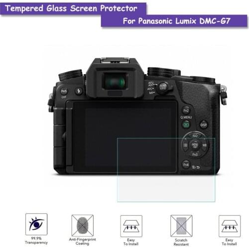 9H Tempered Glass LCD Screen Protector Real Glass Shield Film For Panasonic Lumix DMC-G7 Camera Accessories