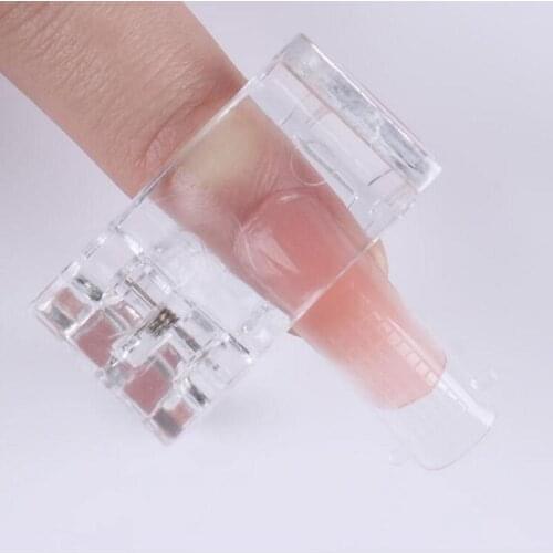 1pcs Transparent Nail Clips For Finger Building Gel Extension Quick Building Mold UV nail Gel LED Manicure Art Builder Tool