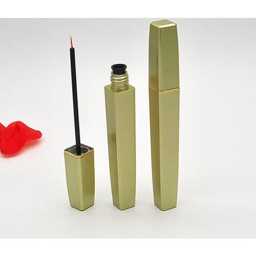 100pcs/Pack 4ml Empty Bottle Gold Eyelash Tube Mascara Cream Vial/Container Fashionable with Lid Refillable Bottles