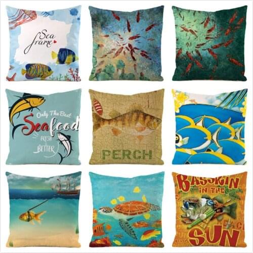 45cm*45cm The Beautiful Mermaid imitated silk fabric throw pillow covers couch cushion cover home decorative pillows