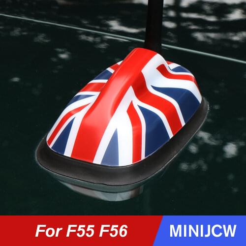 Car Styling Antenna Aerial Base Cover Case Decoration Housing Sticker For Mini Cooper S JCW F55 F56 Hatchback Car Accessories