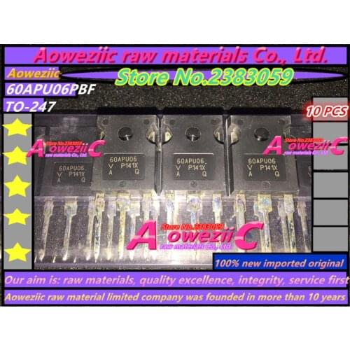 Aoweziic 100% new imported original 60APU06PBF 60APU06 TO-247 ultra-fast soft recovery diode 60A 600V