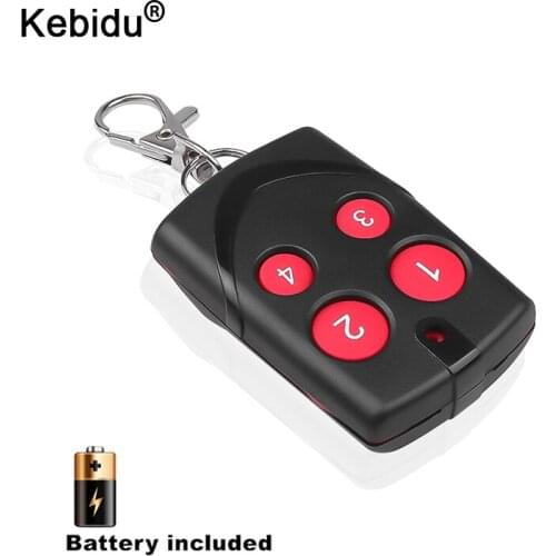 Kebidu Cloning Remote Control Electric Copy Controller Mini Wireless Transmitter Switch 4 buttons Key Fob 433MHz Not 315MHz