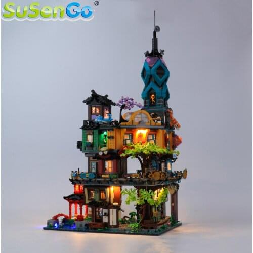 SuSenGo LED Light Kit For 71741 City Gardens, (Building Block Model Not Included)
