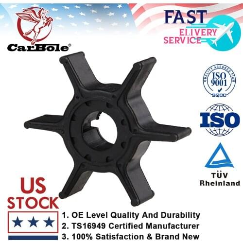 Carbole 6 Blades Outboard Water Impellers for Yamaha Outboard T8 T9.9 T15 2-Stroke 1996-2004 & F15 F20 4-Stroke 1996-2004 2006