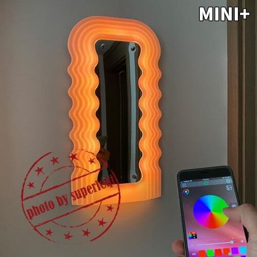 Mini Ultrafragola Mirror Vintage Ettore Sottsass Multicolor With App Control Wavy Replica