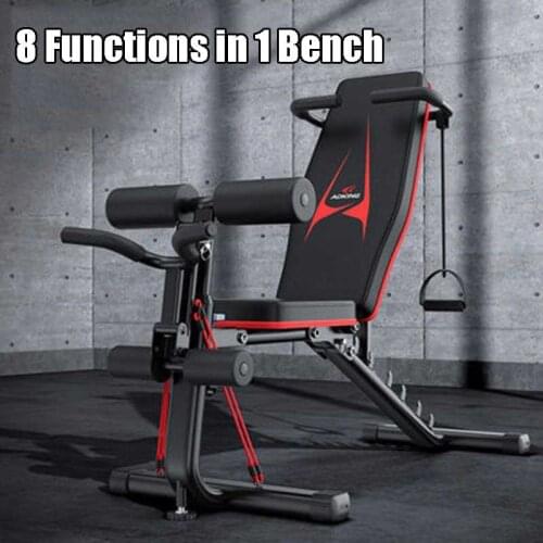 Multifunctional Dumbbell Bench Press Roman Chair Abdomen Muscle Machine Sit-up Board Fitness Equipment Squat Rack Weight Bench