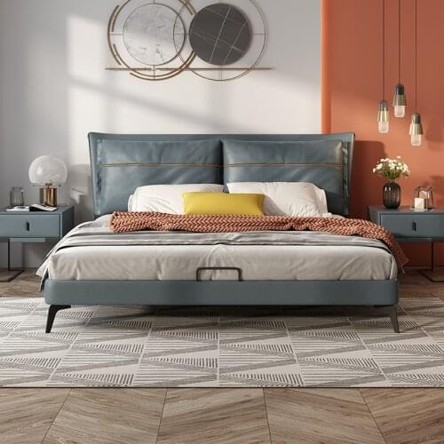 Soft Bed bedroom furniture bed upholstered full bed frame king size bed