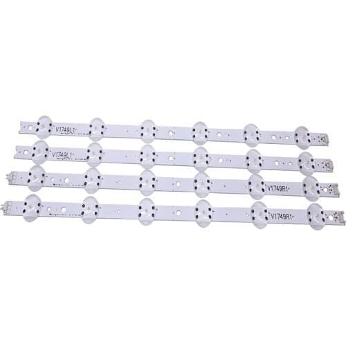 4PCS/set New LED Strip 49" V17 ART3 2862 Rev0.2 6916L-2862A 6916L-2863A V17 49 L1 R1 JB3B1591A02499 49UV340C 49UJ670V 49UJ6565