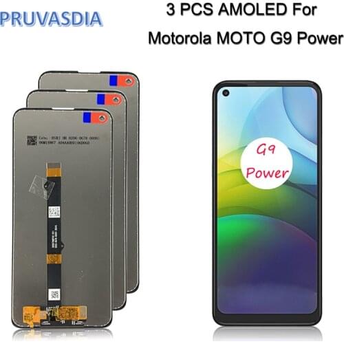 3 Piece/lot Original LCDS For Motorola Moto G9 power LCD Display Touch Screen Assembly For Moto G9 power Screen Replacement