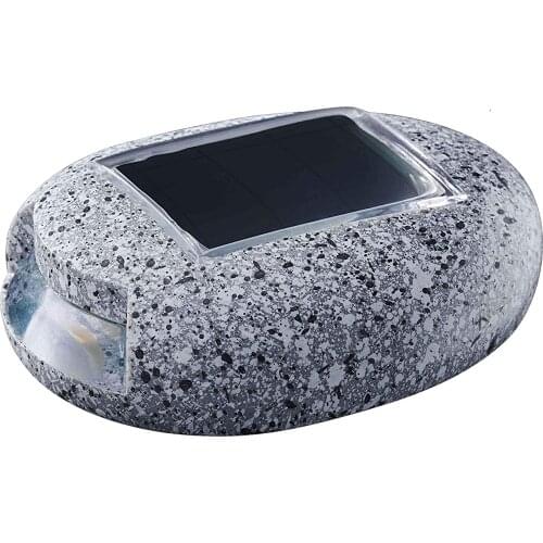 Solar Dock Light LED Road Stud Light Pebbles Decorative artificial Stones Landscape Lighting Waterproof Outdoor for Patio Lawn