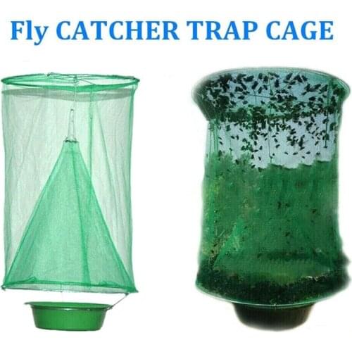 Hanging Flycatcher Reusable Folding Fly Trap Summer Mosquito Trap Top Catcher Fly Wasp Bug Pest Killer Home Garden Yard Supplies