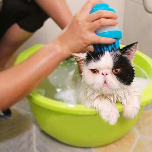 Pet Bath Brush Cat Dog Bathing Tools Supplies Golden Retriever Teddy Puppy Artifact