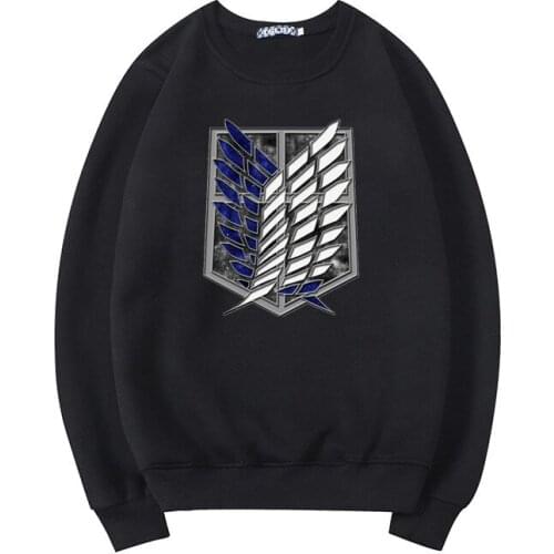 Anime Attack on Titan Hot Sale Sweatshirt Men Kawaii Japanese Manga Autumn Hoodie Liberty Wings Graphic Long Sleeve Clothes Male