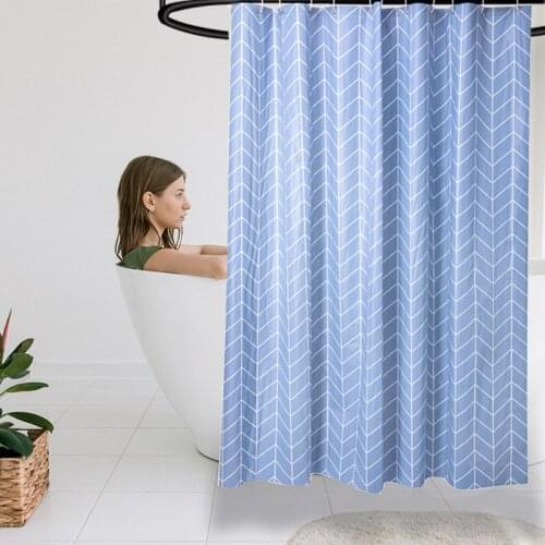 Diamond Geometry Bath Waterproof Fabric Bathroom Shower Curtain in the Bathroom for Modern Accessory Bathroom Decor Bath Product