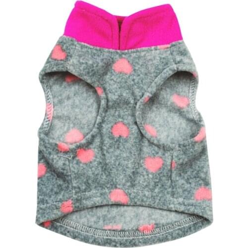 Pet Dogs Vest Autumn Winter Soft Fleece Clothes for Small Dog Tshirt With Dog Harness Leash D-Ring Pug Yorks Coat #2