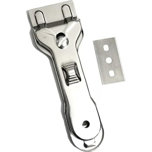 1Pc Glass Ceramic Hob Scraper Cleaner Tool with Blade and 1pc Spare BladesFor Cleaning Oven Cooker