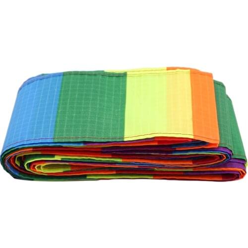 10 Meters Rainbow Bar Kite Tail For Delta Kite Stunt Kite Kids Kite Accessories Toys Colorful Children Outdoor Fun Sports Toys