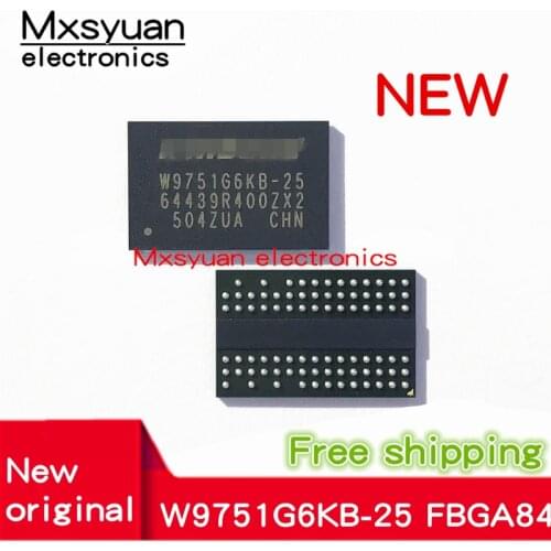 10pcs~50pcs/LOT W9751G6KB-25 W975166KB-25 W9751G6KB BGA84 512Mb Memory New and origina