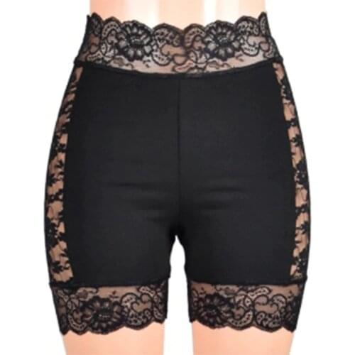 2021 Safety Short Pants Women Seamless Underwear Sexy Lace Shorts with High Waist Panties Shorts Hot Pants Shorty Cotton
