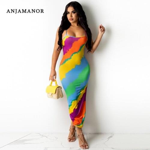 Длинные летние платья ANJAMANOR China At AliExpress